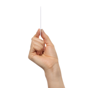 Side angle of the Dual Recycled Plastic Finder Card in White from Total Merchandise