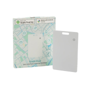 Branded Dual Recycled Plastic Finder Card in White with a design from total Merchandise