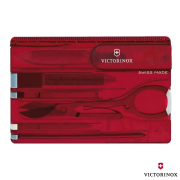 Victorinox SwissCard Classic in Transparent Red