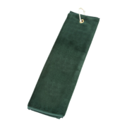 Turnberry Tri-Fold Golf Towel in Dark Green