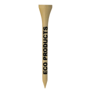 70mm Sustainable Bamboo Golf Tees in Bamboo