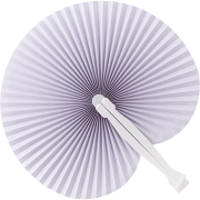 Custom Branded Paper Handheld Fan in White customised with your company logo from Total Merchandise