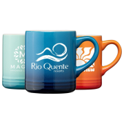 Spot colour print on customised  Ceramic Ombre Mug group