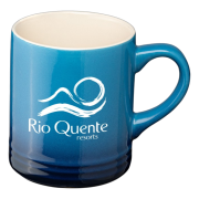Higher up view of personalised Ceramic Ombre Mug