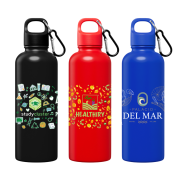Group of promotional Recycled Stainless Steel Water Bottle With Carabiner