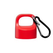 Lid of logo branded Recycled Stainless Steel Water Bottle With Carabiner