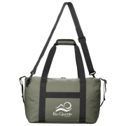 Variety of straps on Recycled Travel Duffel Bag
