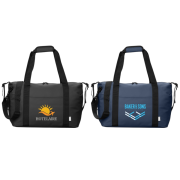 Navy and black Recycled Travel Duffel Bag
