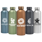 Group of customised  Recycled Stainless Steel Metallic Bottle from Total Merchandise
