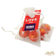 Branded Organza Bags Filled with Lindor Balls
