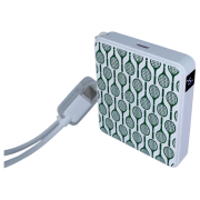 Back view of the full colour print Pocket Power Bank