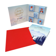 Custom printed Chocolate Christmas Card