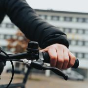 Personalised Bike Bell with Built In Apple & Android Tracking in Black from Total Merchandise