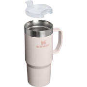 Stanley Everyday Suburban Recycled Mug in Light Pink with the lid off