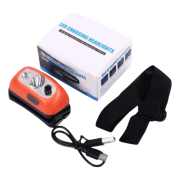 Company branded LED rechargeable head torch by Total Merchandise