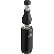 Branded Stanley Slim 350ml Recycled Stainless Steel Water Bottle in Black from Total Merchandise