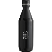 Printed Stanley Slim 350ml Recycled Stainless Steel Water Bottle in Black from Total Merchandise