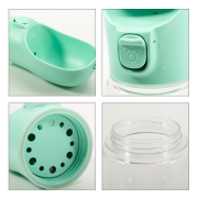 Branded 300ml Portable Pet Water Bottle in Light Green branded with your logo from Total Merchandise