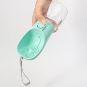 300ml Portable Pet Water Bottle in Light Green branded with your logo from Total Merchandise