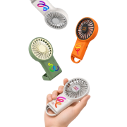Promotional Mini Clip Fan branded with your company logo from Total Merchandise