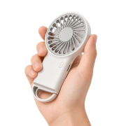 Custom Branded Mini Clip Fan in White branded with your company logo from Total Merchandise