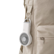Logo Branded Mini Clip Fan in White branded with your company logo from Total Merchandise