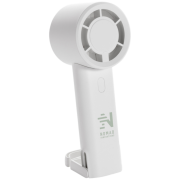 Promotional Recycled Plastic Rechargeable Twist Portable Fan in White from Total Merchandise