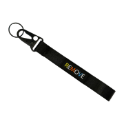 Promotional Woven Strap Clip Keyring by Total Merchandise