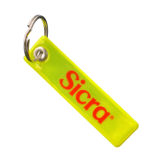 Printed promotional Mini Reflective Tag Keyring by Total Merchandise