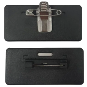 Standard Fittings Available for Metal Window Staff Name Badges from Total Merchandise