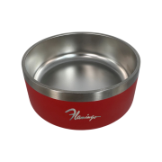 High view of the engraved custom 16oz Dog Bowl by Total merchandise
