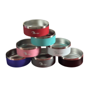 Group image of all colours of the 16oz Dog Bowl logo engraved by Total Merchandise