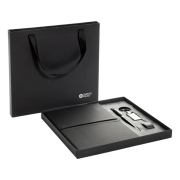 Custom Branded Swiss Peak Business Gift Set in Black printed with your logo from Total Merchandise