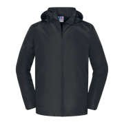 Custom Branded Russell Essential Weather Shell Jacket in Black from Total Merchandise