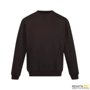 Custom Branded Regatta Crew Neck Sweatshirt in Black branded with your logo from Total Merchandise