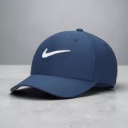 Personalised Nike Dri Fit Club Cap - Blank Back in Midnight Navy/White from Total Merchandise
