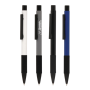 Group image of the Mystic Grip Ball Pen colours available custom branded by Total Merchandise