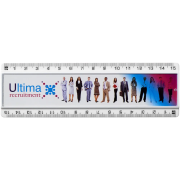 Custom branded 15cm Insert Ruler with a full colour printed design from Total Merchandise