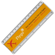15cm Insert Ruler with a full colour printed design and available in clear from Total Merchandise