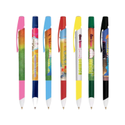 Corporate Printed BiC Media Clic Grip Ballpens with Printed Designs by Total Merchandise
