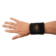 Promotional Wrist Sweatband in Black branded with your company logo from Total Merchandise
