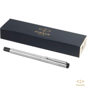 Promotional Parker Vector Rollerball Pen in Silver branded with your logo from Total Merchandise