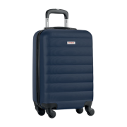 Navy 20 Inch Hard-Shell Trolley branded by Total Merchandise
