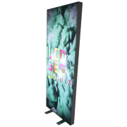 Customised Economy Freestanding LED Lightbox in White branded with your logo from Total Merchandise