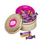 Promotional Gold Heroes Tin in Gold branded with your company logo from Total Merchandise
