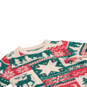 Promotional S-M Christmas Knitted Jumper in Beige printed with your logo from Total Merchandise