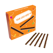 Branded Orange Matchmakers in Eco Wrap by Total Merchandise