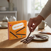 Lifestyle image of the Orange Matchmakers in Eco Wrap branded by Total Merchandise