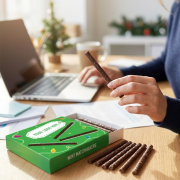 Lifestyle image of the Mint Matchmakers in Eco Wrap branded by Total Merchandise