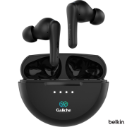 Front view of the Belkin SoundForm Rhythm True Wireless Earbudslogo branded by Total Merchandise